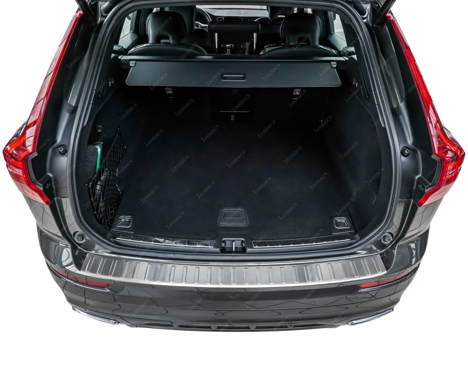 Per VOLVO XC60 II 2017-SU Cromato Protezione Paraurti (Spazzolato) ACCIAIO - Imagen 4 de 4