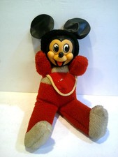 GUND Mickey Mouse Plush, Walt Disney Productions, Vintage 1960s Japan
