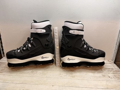 Anarchy Revolution 2 Aggressive Inline-Skates schwarz-weiß Größe 10 kostenloser Versand