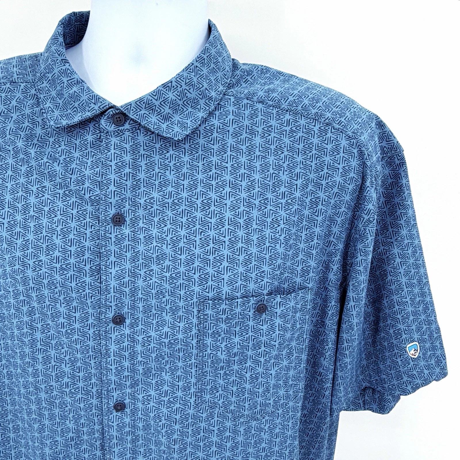 Kuhl Persuadr Mens 2XL Stretch Shirt Hiking Outdoor Blue Geometric Lightweight
Opens in a new window