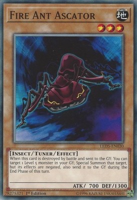 Fire Ant Ascator - LED5-EN030 - Common - 1st Edition - Near Mint - Legendary Due