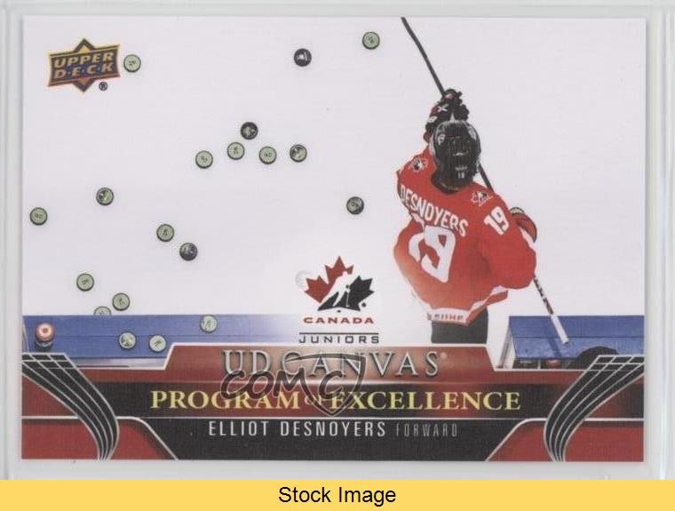 2023-24 Upper Deck Series 2 UD Canvas Elliot Desnoyers #C257 Rookie RC READ f6d