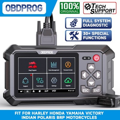 OBDPROG Moto 100 Motorrad Full System OBD2 Diagnostic Tool Scanner ECU Codierung