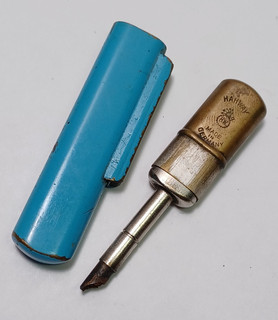 1920's Hahway German Blue Enameled Pocket Striker Lighter JGBx28