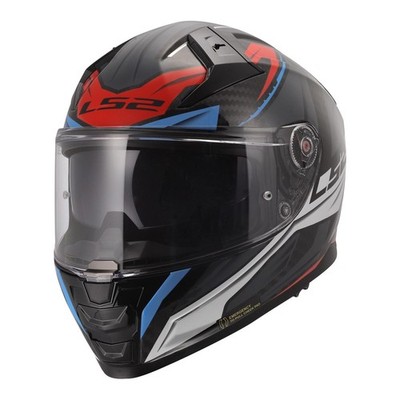 Road Helmet LS2 FF811 Vector II Carbon Savage - White / Blue / Red (XL)