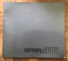 Ferrari 412 1980s Large Format Sales Brochure