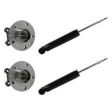 For Volvo S80 07-13 iD Select Rear Shock Absorbers & Wheel Hub Assembly Kit