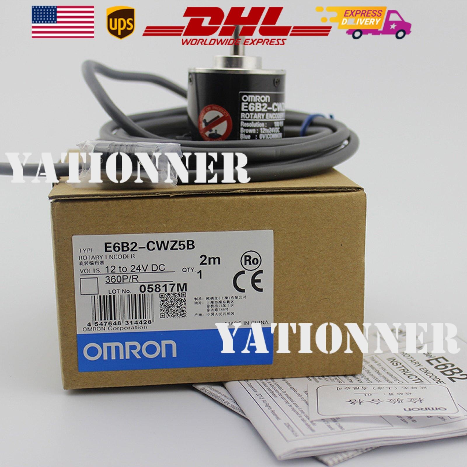 new omron Rotary Encoder E6B2-CWZ5B 360P/R E6B2CWZ5B IN BOX US Free TAX