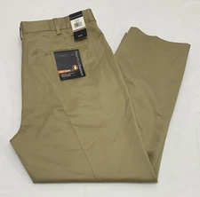 NWT Perry Ellis Portfolio Antelope Tan No-Iron Cotton Relaxed Fit Chinos 42X30