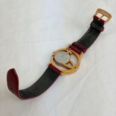 Vivienne Westwood VW-77A3 Circle Orb Watch Gold Red Bordeaux