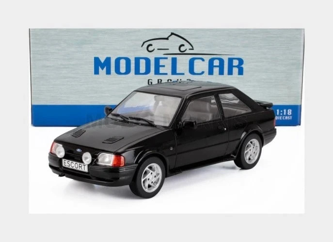 MCG  18546 Ford Escort MK IV RS Turbo S2 Black 1990 1:18 Diecast Model Car