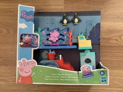 NEW damaged box Peppa Pig Peppa's Aquarium Adventure Set Figures missing pieces