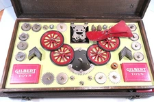 1920 Gilbert Erector Set #8 Complete Inventoried Organized Motor Manual Oak Box
