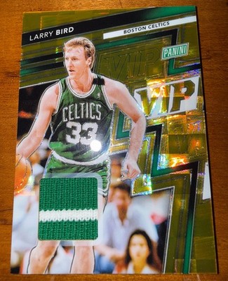 2025 Panini The National NSCC VIP Gold Player Worn/Used Jersey Larry Bird /10
