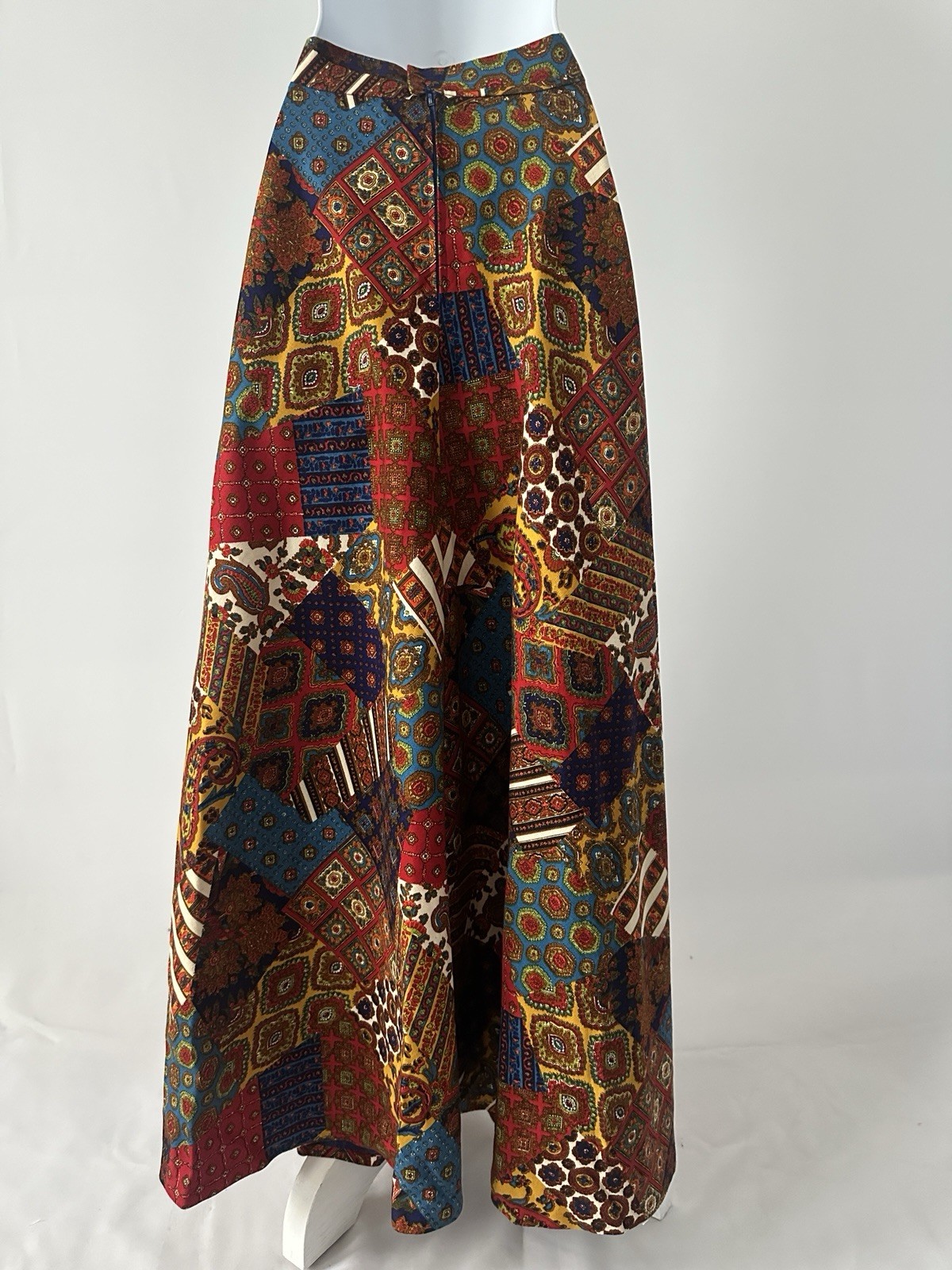 Handmade Full Length Patch Work Look Twill Skirt,… - image 7