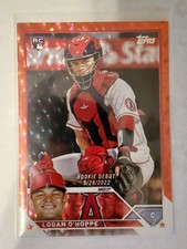Logan O'Hoppe 2023 Topps Update Rookie Red Foilboard Debut /199 #US93(RC) Angels