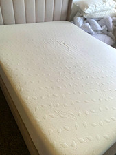 Orthopaedic Firm Memory Foam Double Mattress, White Fabric Cover