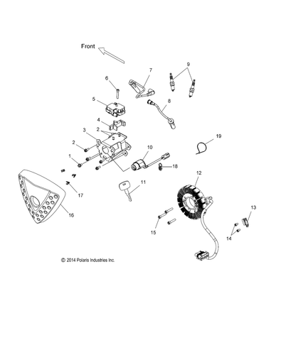 Polaris Spark Plug Lead, Genuine OEM Part 4014932, Qty 1 - Imagen 2 de 2