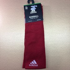 Adidas Baseball Compression Red Medium Over The Calf Socks New with Tags