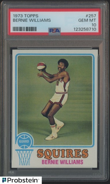 1973-74 Topps Basketball #257 Bernie Williams Squires PSA 10 GEM MINT