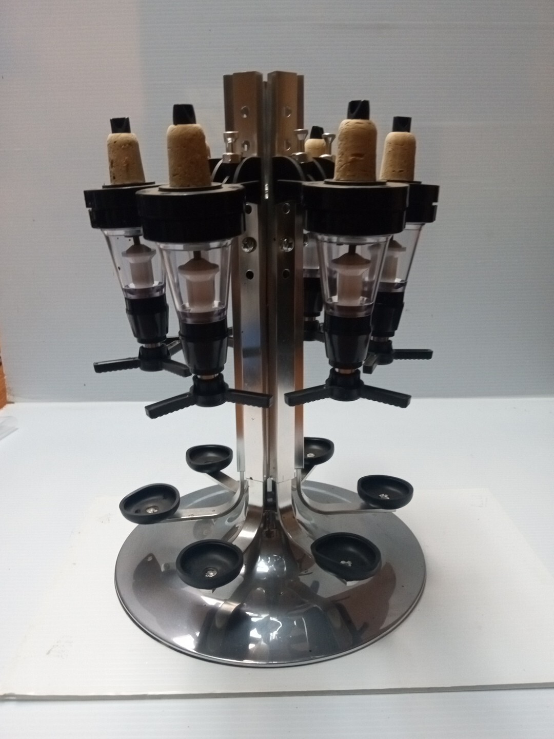 Rotating Liquor 6 bottle cocktail carousel-Home Bar Parties