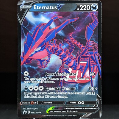 Eternatus V SWSH064 NM Black Star Promo Holo Foil Pokemon Card SWSH64 SWSH 64