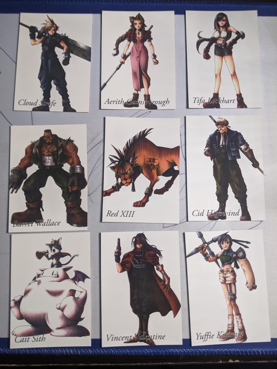 その他 FF7 Final Fantasy VII Cards Vintage Set Final Fantasy VII Anniversary Art Museum Set of 99 Complete