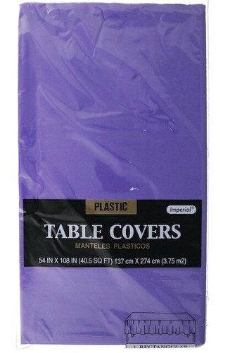 Amscan Disposable Plastic Table Cover - 54" x 108" Event Essential, ( 3 Pack) - Picture 16 of 18