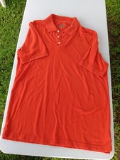 Polo Ralph Lauren Orange Polo Shirt Short Sleeve Size Lg