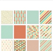 Stampin Up 24 6x6 RETRO FRESH Designer Series Papers Retired DSP 