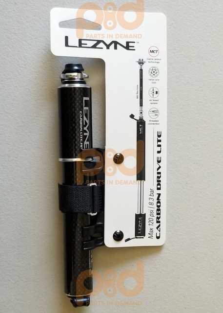 Lezyne Carbon Drive Lite 80g 120 PSI Hand Pump Presta and Schrader for sale online
