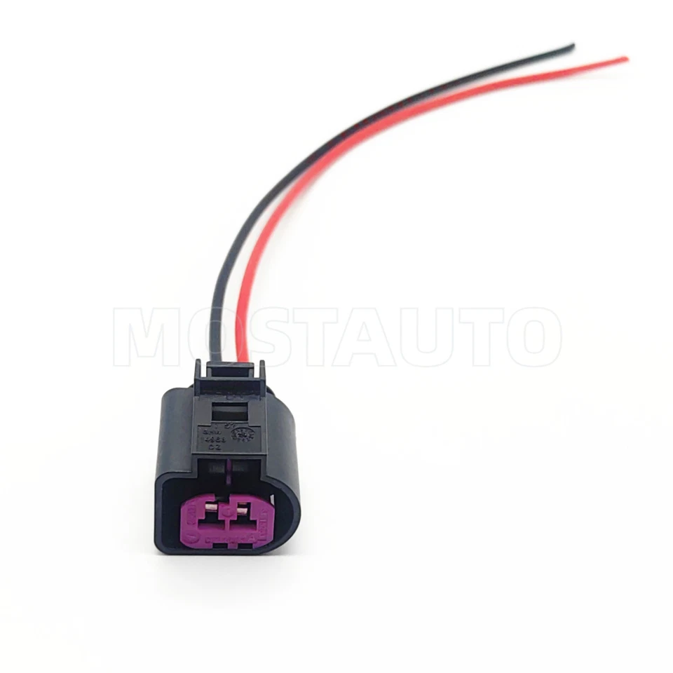 2-Way Alternator Connector Pigtail For 2008-2014 VW Volkswagen GTI 1J0973772 - Imagem 2 de 4