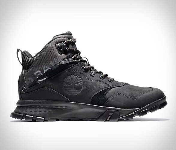 Timberland Hombre Garrison Senda Medio Impermeable Botas Senderismo - Negro