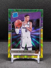 2020-21 Panini Donruss Tyrese Haliburton Green Yellow Laser