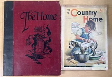 The Home 1923 Supplement & Country Home 1934 Daily Life Farm & Garden Americana