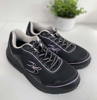 Gdefy Mighty Walk Gravity Defyer Size 10.5 Black Purple Athletic Shoe Orthopedic