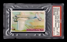 PSA 8 LOCKHEED ELECTRA AIRPLANE as flown by AMELIA EARHART 1940 F277 Card #10
