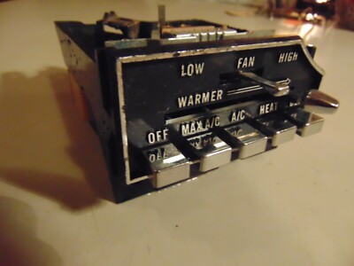 Vintage Chrysler Dash Temperature Control Switch Panel 58024