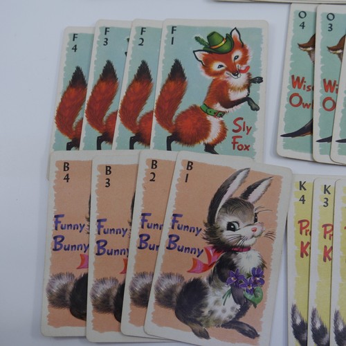 Vintage Whitman Card Game Animal Rummy 1960s Complete 45 Cards - Picture 3 of 6