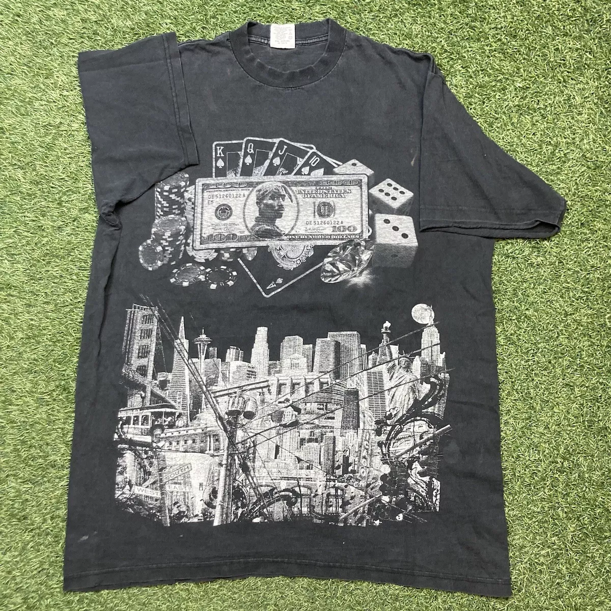 Vintage Tupac Shirt 2XL 00s Y2K City Casino 2Pac Shakur Hip-hop Rap Tee
