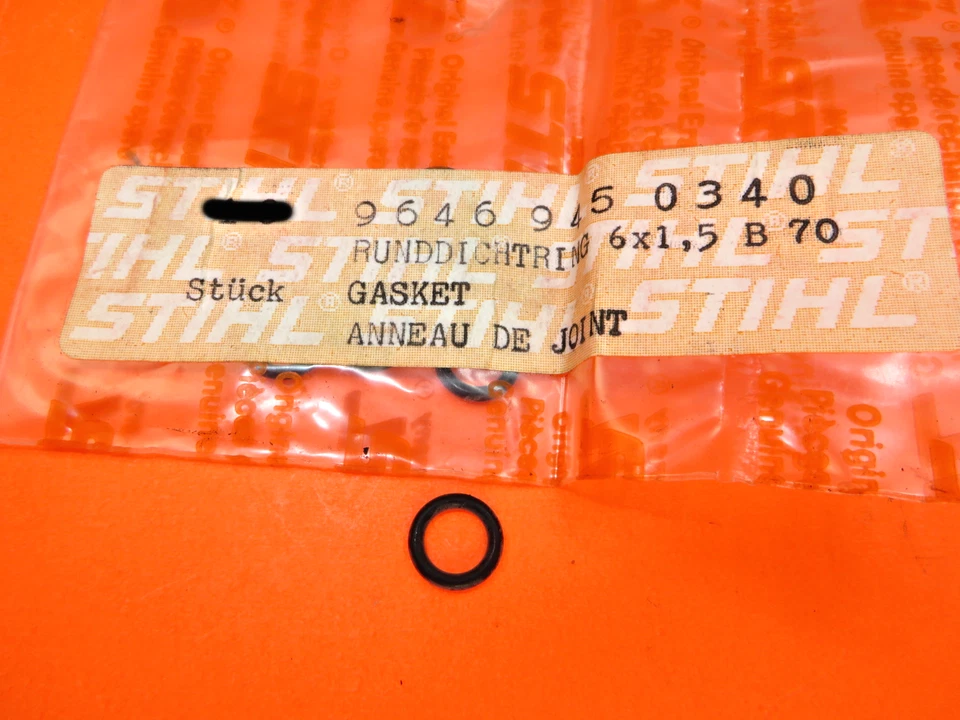 Junta tórica Stihl 075, 076, 041AV, 041G, 041FB 9646-945-0340 genuina Stihl Foto 4 de 4