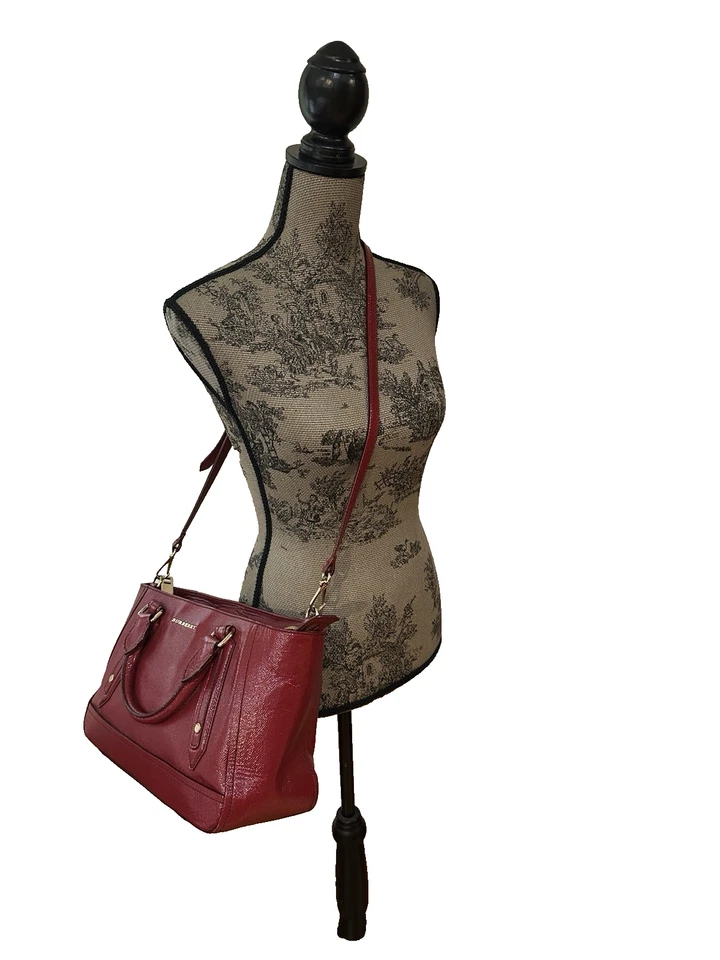 Gorgeous!! Burberry London Small Somerford Tote/bag Crimson Red - Image 3 of 4