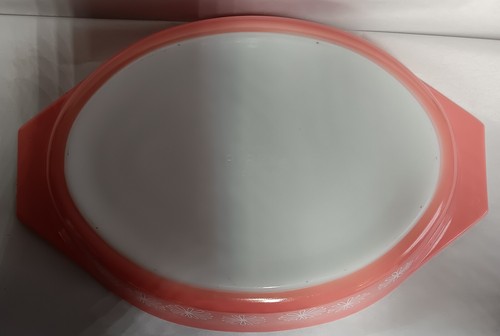 Vtg PYREX Pink Daisy 2.5 Qt Divided Casserole Dish NO LID No Chips/No Cracks - Picture 5 of 13