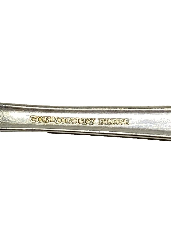 Sheraton 1910 by Community Plate Antique Silver Plate Salad Fork 6 1/4 Inches - Image 3 of 4