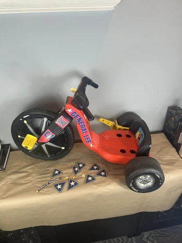 Vintage Coleco Dukes Of Hazzard Power Cycle Big Wheel Old Original With Decals