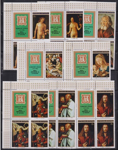 Rwanda mint block set - Paintings by Albert Dürer 1971 - 第 1/1 張圖片