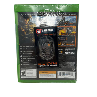 CALL of DUTY Black OPS XBOX Limited Edition DOG TAGS INCLUDED***factory sealed