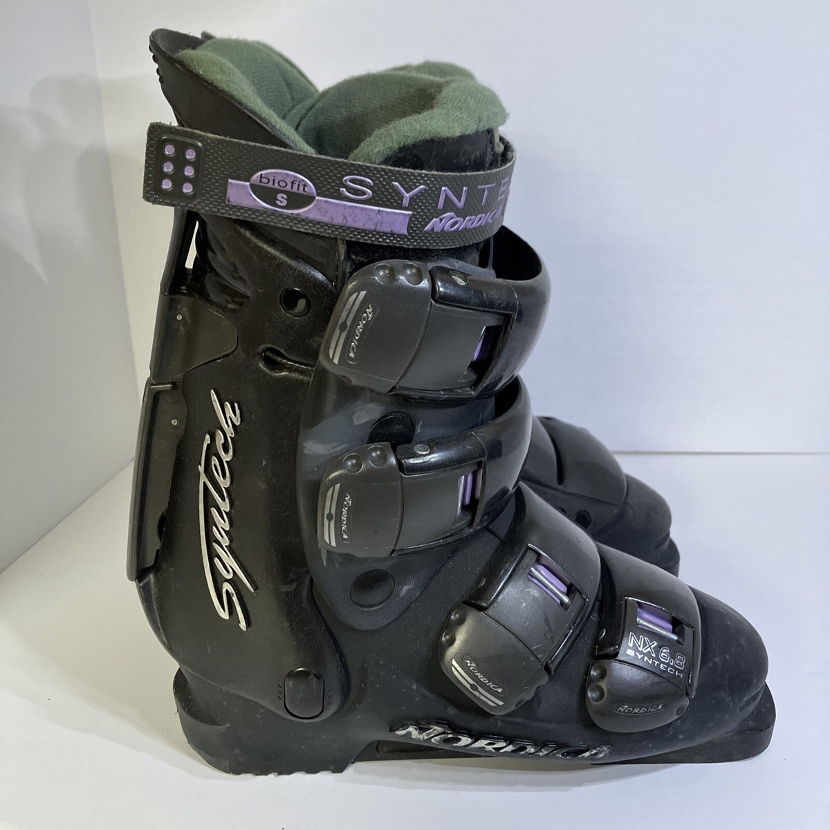 Nordica NX 6.8 Syntech Biofit S Black Purple Downhill Ski Boots