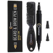 Omwah pencil filler for man beard mustache and eyebrow waterproof Dark Brown
