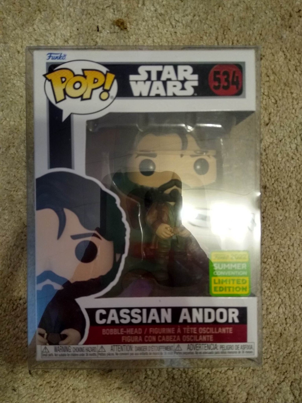 Funko POP! Cassian Andor (2022 Summer Convention Sticker), Star Wars | eBay